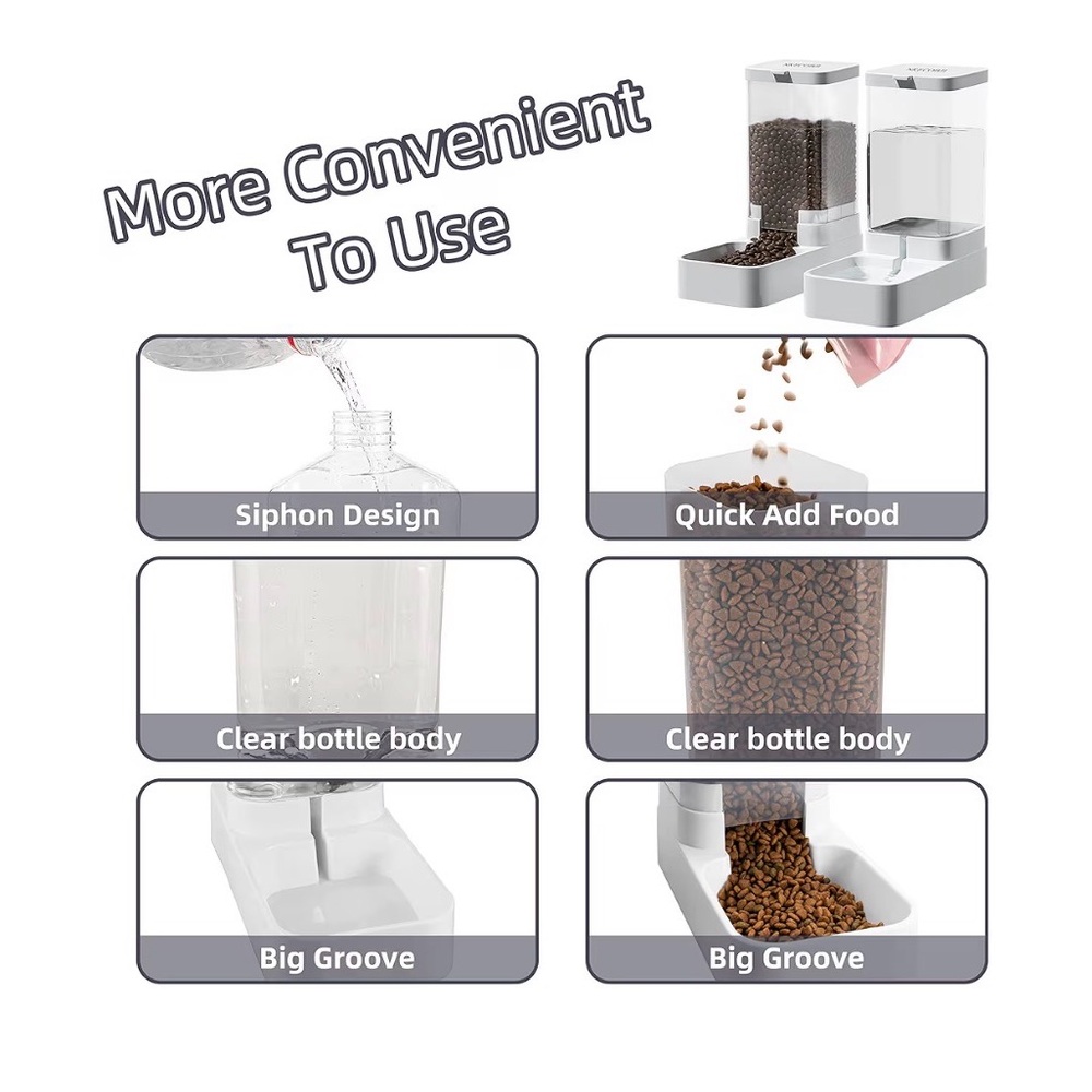 Pet Feeder & Water Dispenser Set - Picture 2 of 6